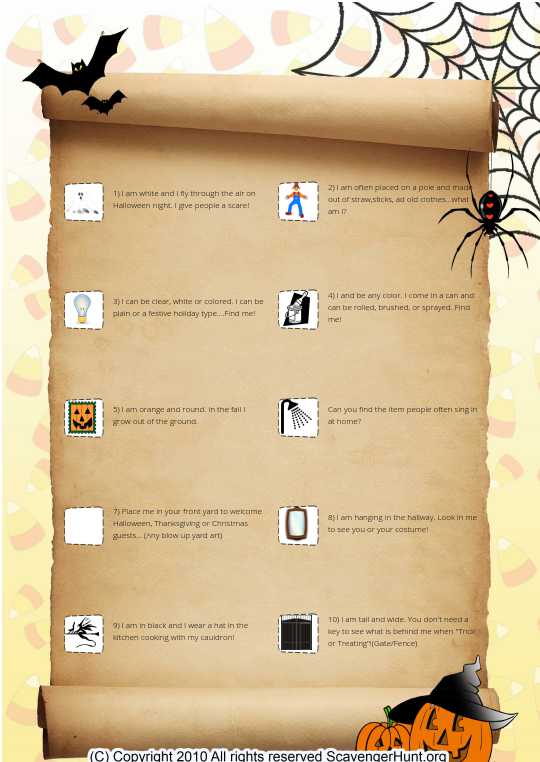 Home Depot Halloween Scavenger Hunt 2013