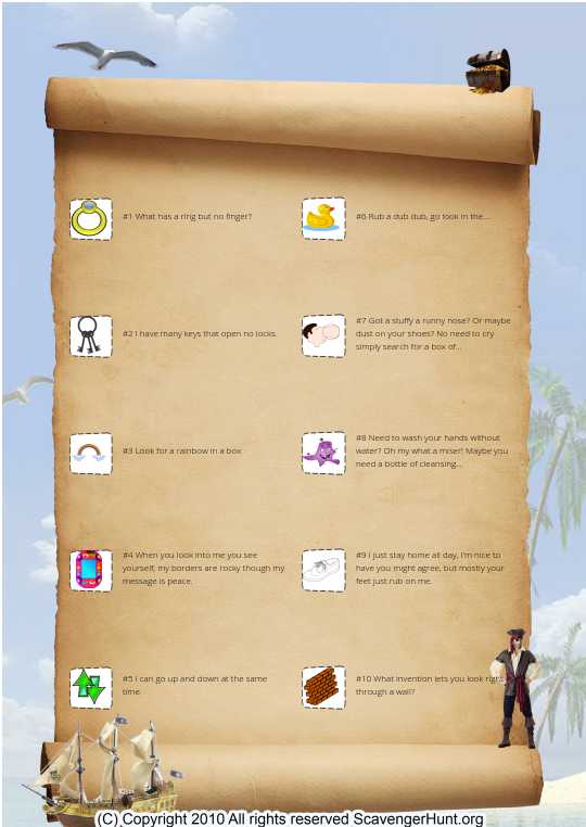 scavenger hunt