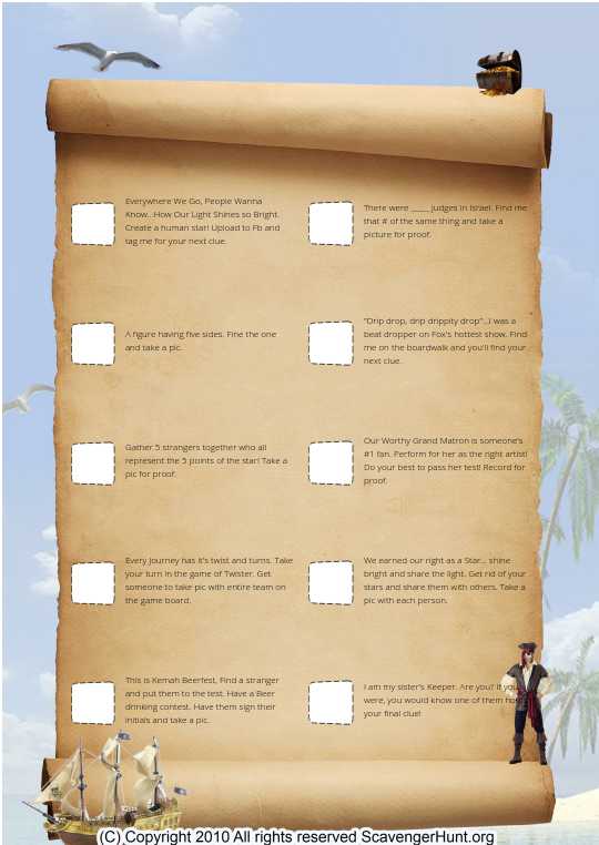 OES Scavenger Hunt