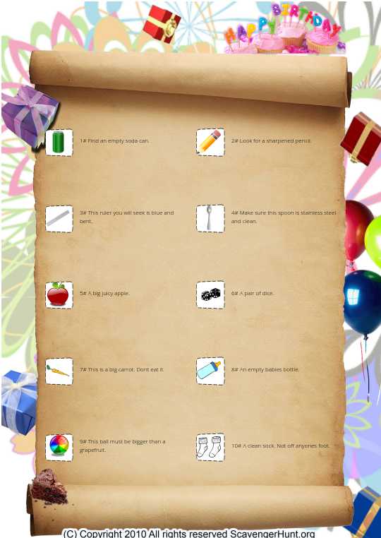 Around the house hunt!