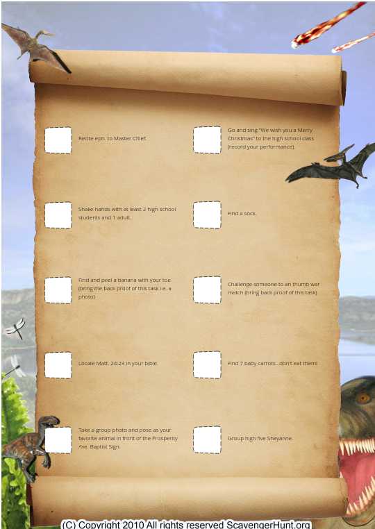 team building scavenger hunt