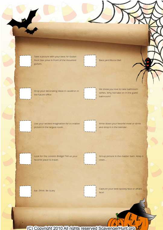 Halloween Housewarming Scavenger Hunt