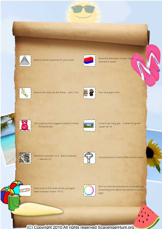 Photo Scavenger Hunt